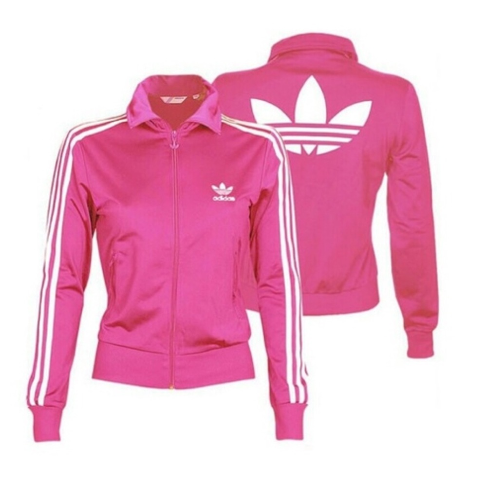 Hot pink adidas jacket